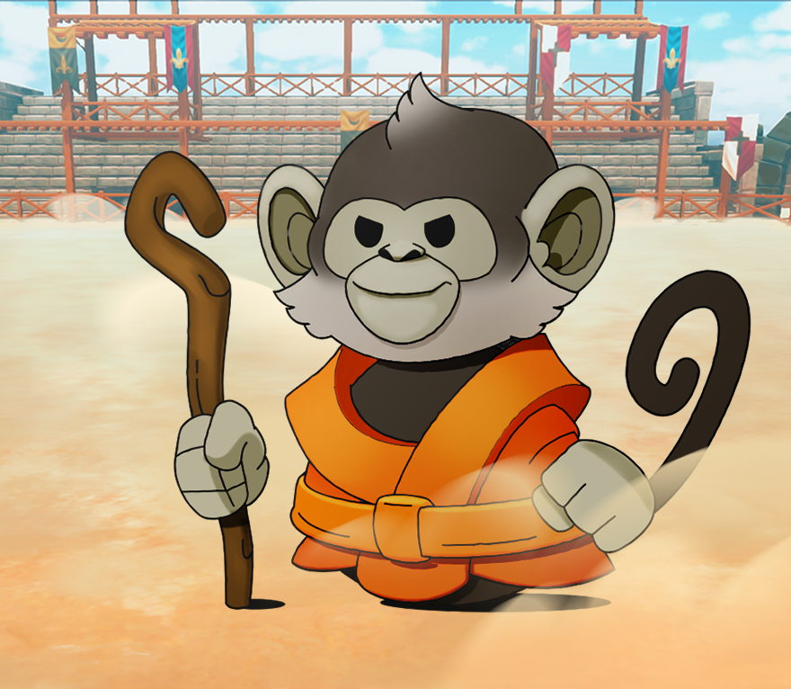 The Monk character portrait from Outspin Champions