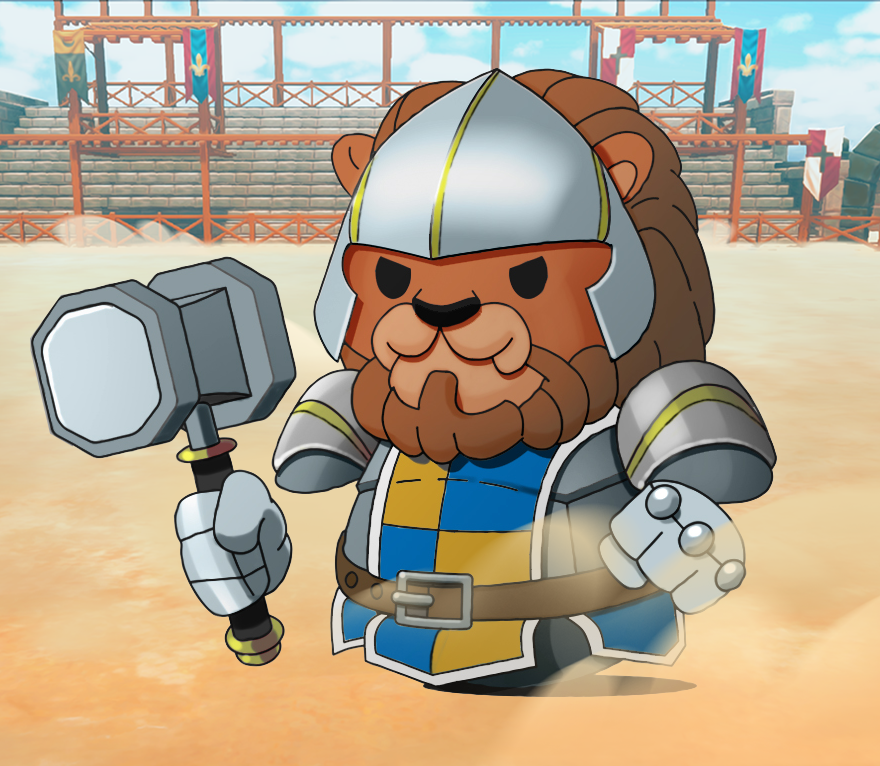 The Paladin character portrait from Outspin Champions